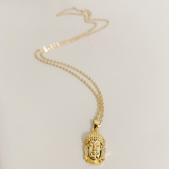 Buddha Head Necklace | 14k Gold Filled - Picture 7 of 10